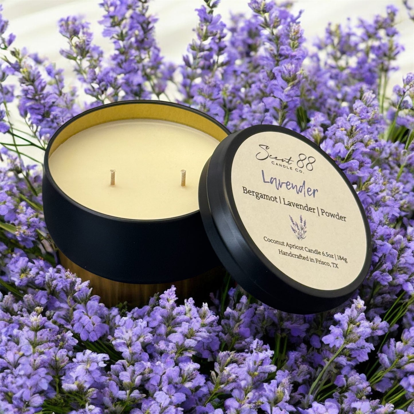 Lavender - 6.5 oz Coconut Apricot Wax Candle