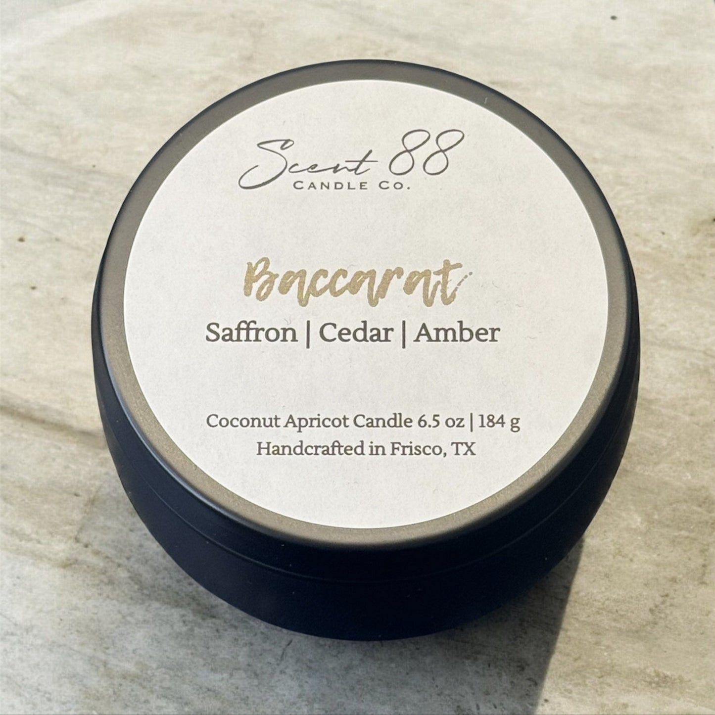Baccarat - 6.5 oz Coconut Apricot Wax Candle